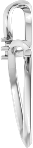 Pakabukas „Family Cross“ 14k white gold Round 2mm (3)