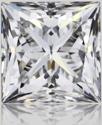 1.01 carat E-VS2 Natūralus Princess Deimantas (1)