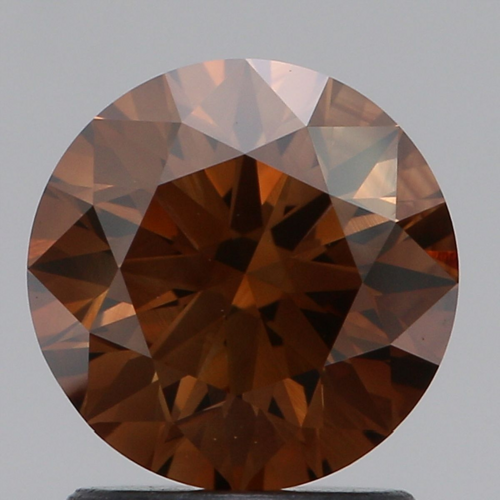 1.4 carat Fancy Dark Orange Orange Brown-VS1 GD cut Natūralus Round Deimantas (1)