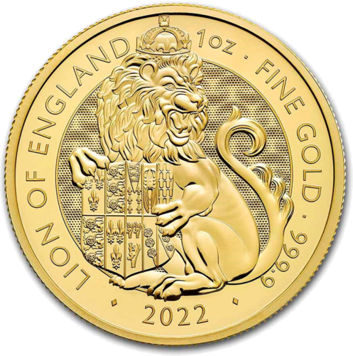 1 oz Lion of England (Tudor) 2022 Great Britain Gold Coin (1)