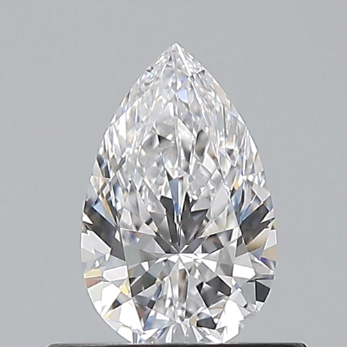 0.5 carat D-FL Natūralus Pear Deimantas (1)