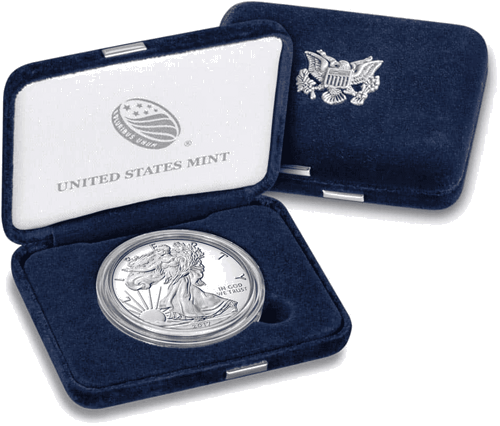 1 oz Amerikos Erelis JAV Sidabrinė Proof moneta 1986-2024 (1)