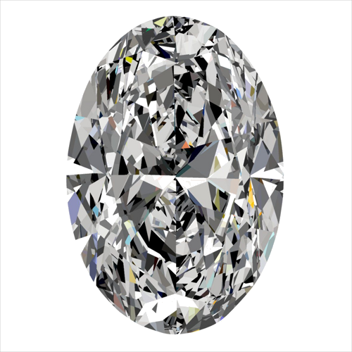 0.3 carat F-VS1 Natūralus Oval Deimantas (1)