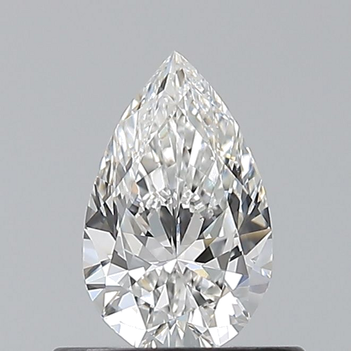 0.5 carat F-VS2 Natūralus Pear Deimantas (1)