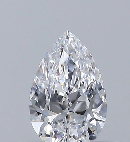 0.33 carat D-IF Natūralus Pear Deimantas (1)