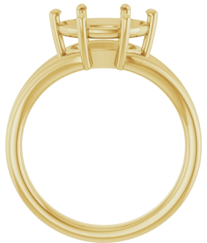 Sužadėtuvių Žiedas „Solitaire“ 14k yellow gold Oval 10mm x 8mm (2)