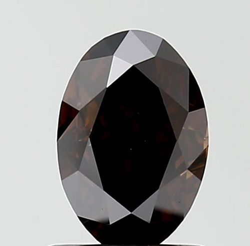 1.06 carat Fancy Dark Brown-VS2 Natūralus Oval Deimantas (1)