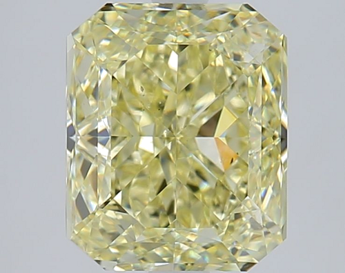 3.03 carat Fancy Light Yellow-SI1 Natūralus Radiant Deimantas (1)