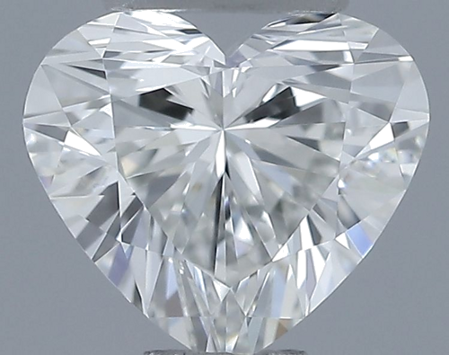 0.53 carat H-VVS2 Natūralus Heart Deimantas (1)