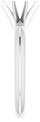 Sužadėtuvių Žiedas „Solitaire“ 585 Baltojo Aukso Oval 6.5mm x 4.5mm (4)