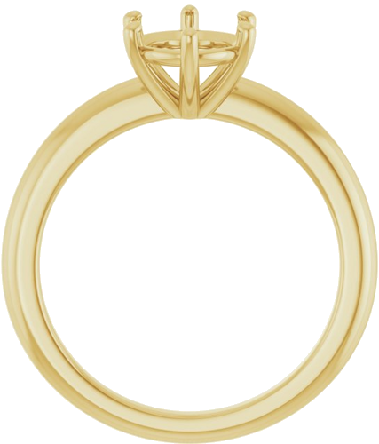 Sužadėtuvių Žiedas 14k yellow gold Oval 9mm x 7mm (2)