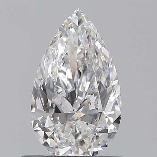 0.6 carat D-SI1 Natūralus Pear Deimantas (1)