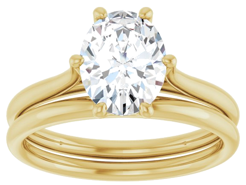 Sužadėtuvių Žiedas „Cathedral-Style Solitaire“ 14k yellow gold Round 9mm (8)