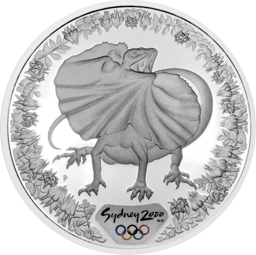 2000 Sydney Olympics Lizard Australia Silver Coin (1)