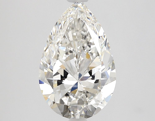 2.01 carat F-VVS2 Natūralus Pear Deimantas (1)