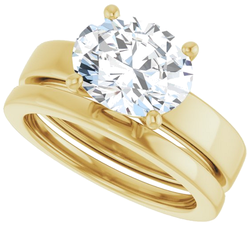 Sužadėtuvių Žiedas 14k yellow gold Oval 10mm x 8mm (10)