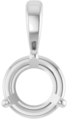 Pakabukas „Solitaire“ 950 Platinos Round 6.5mm (1)