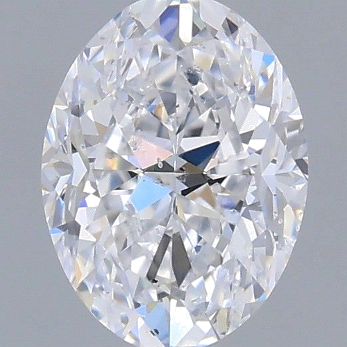 0.5 carat D-SI1 Natūralus Oval Deimantas (1)