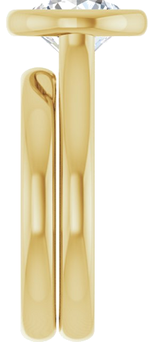 14K Yellow 8.2 mm Round Solitaire Engagement Ring Mounting (9)