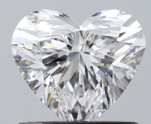 0.75 carat F-VVS1 Natūralus Heart Deimantas (1)