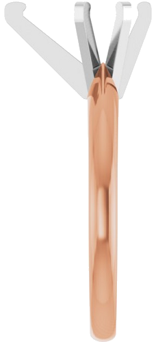 14K Rose White 10x6mm Pear Solitaire Engagement Ring Mounting (4)