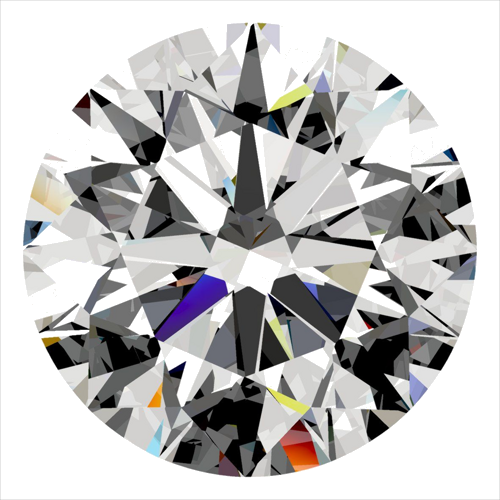0.42 carat I-VS1 Excellent cut Natūralus Round Deimantas (1)