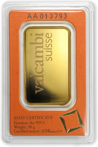 50 гр. Инвестиционно златно кюлче Valcambi (3)