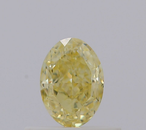 0.5 carat Fancy Yellow-VS2 Natūralus Oval Deimantas (1)