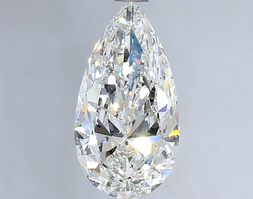 2.07 carat G-SI2 Natūralus Pear Deimantas (1)