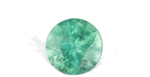 0.25 carat GREEN Round Smaragdas (1)