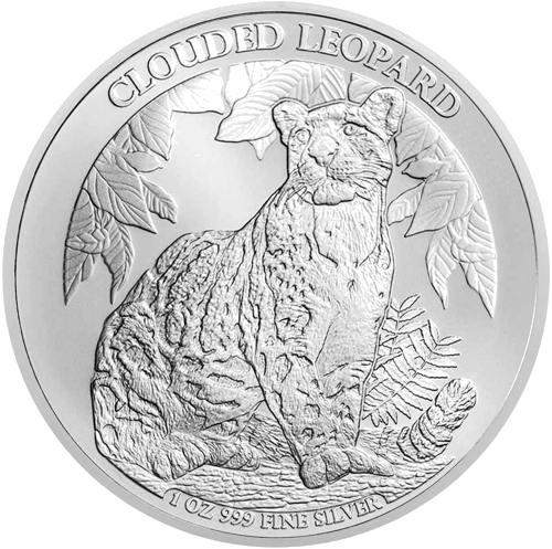 1 oz Облачен леопард 2023 Камбоджа 3000 риела сребърна монета (1)