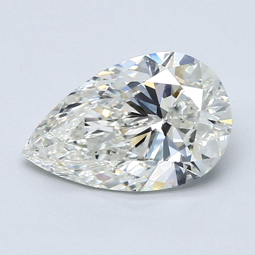 2.5 carat H-VS2 Natūralus Pear Deimantas (1)