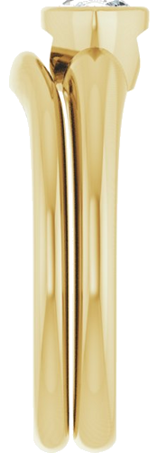 Sužadėtuvių Žiedas „Bezel-Set Solitaire“ 10k yellow gold Marquise 8.5mm x 4.5mm (9)