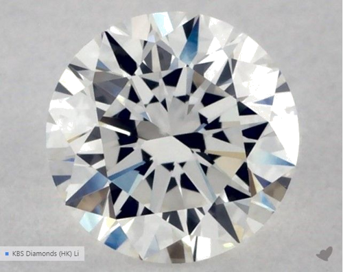 0.56 carat G-VVS2 Excellent cut Natūralus Round Deimantas (1)