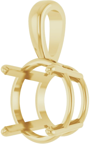 Pakabukas „Solitaire“ 585 Geltonojo Aukso Round 11mm (2)