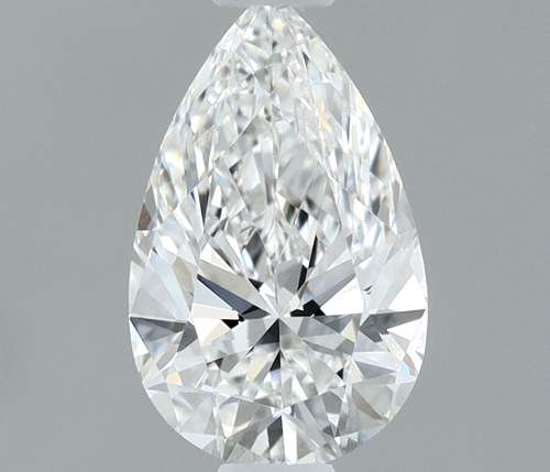 0.5 carat F-VVS2 Natūralus Pear Deimantas (1)