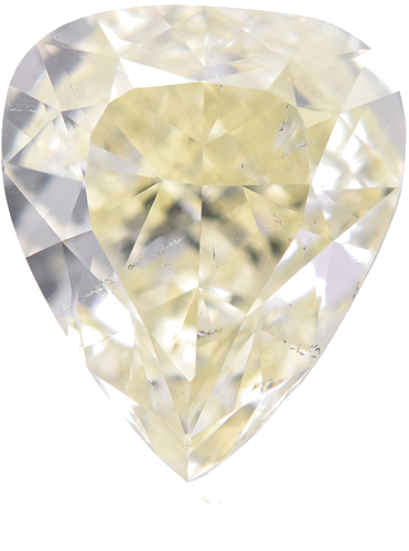 6.02 carat Fancy Light  Yellow-SI2 Natūralus Pear Deimantas (1)