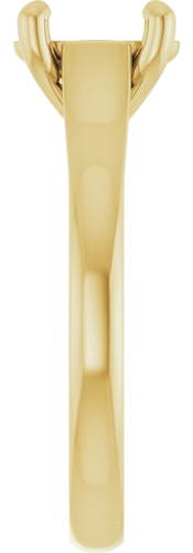 Sužadėtuvių Žiedas „Solitaire“ 585 Geltonojo Aukso Oval 8mm x 6mm (4)