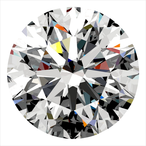 0.33 carat F-VVS1 Excellent cut Natūralus Round Deimantas (1)