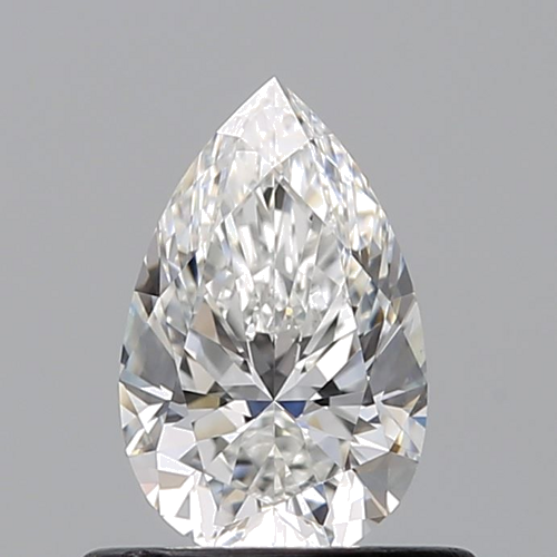 0.6 carat F-VS1 Natūralus Pear Deimantas (1)