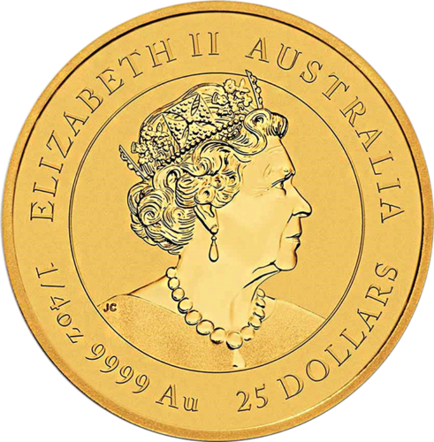 1/4 oz Tigro metai 2022 (Lunar III) Australija auksinė moneta (2)