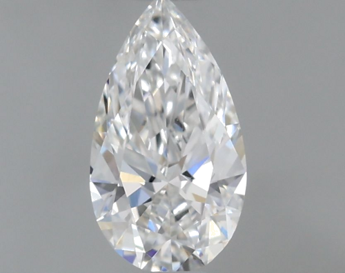 0.31 carat D-VVS2 Natūralus Pear Deimantas (1)