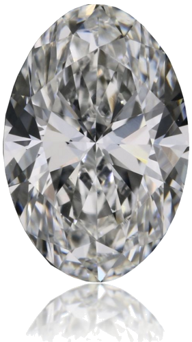0.54 carat F-VVS1 Natūralus Oval Deimantas (1)