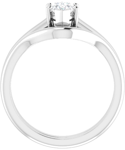 Sužadėtuvių Žiedas 585 Baltojo Aukso Marquise 9mm x 4.5mm (7)