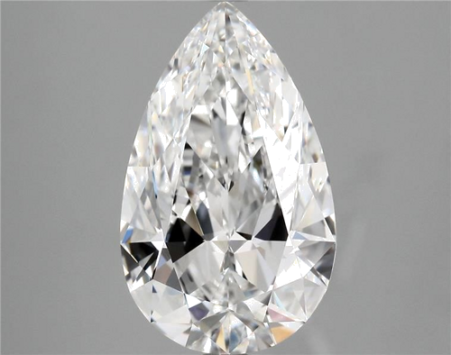 4.02 carat F-IF Natūralus Pear Deimantas (1)
