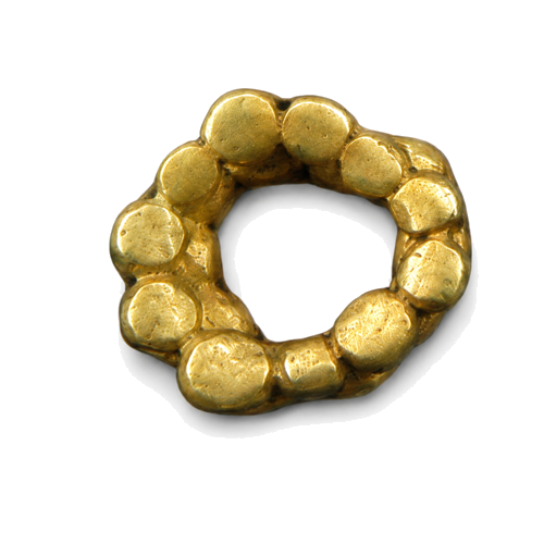 Gold decorative beads (5 pcs.), 5 mm, Ancient Rome (5)