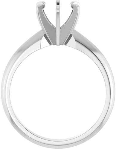 Sužadėtuvių Žiedas „Heavyweight Solitaire“ 14k white gold Round 6.4mm (2)