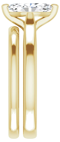 Sužadėtuvių Žiedas 14k yellow gold Marquise 9mm x 4.5mm (9)