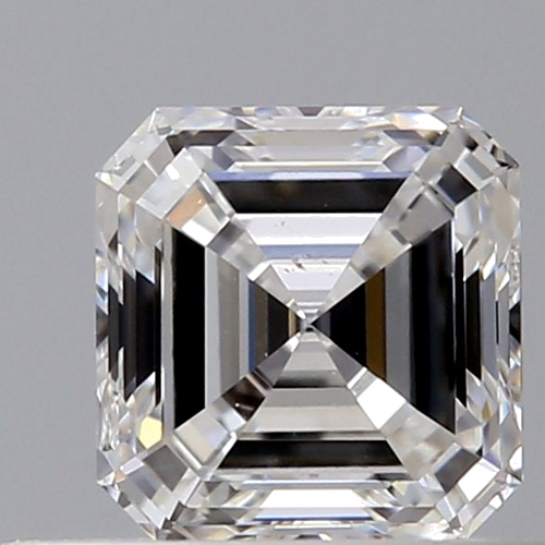 0.5 carat E-VS2 Natūralus Asscher Deimantas (1)