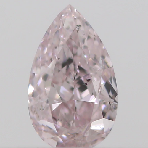 0.18 carat Fancy Light Pink-SI2 Natūralus Pear Deimantas (1)